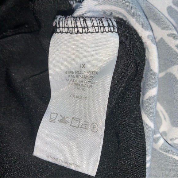 PENNINGTONS plus size 1X Drape Neck Blouse office wear wedding - Picture 7 of 8